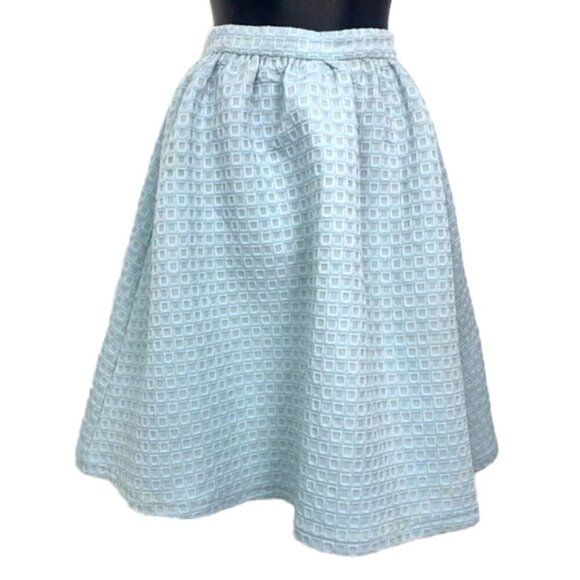 Topshop Textured A-Line Skirt - Picture 2 of 8